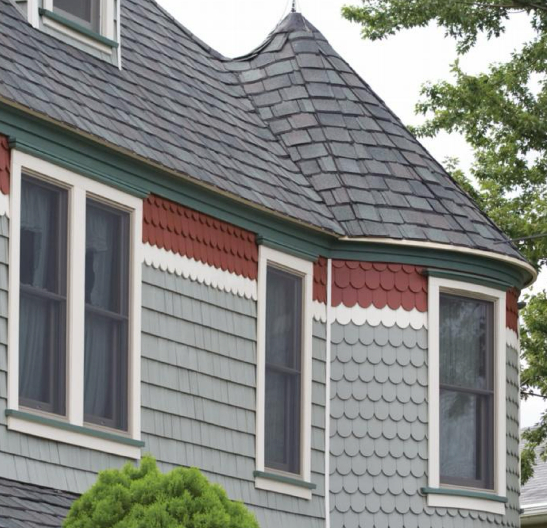 Scalloped and uneven straight-edge shake shingles